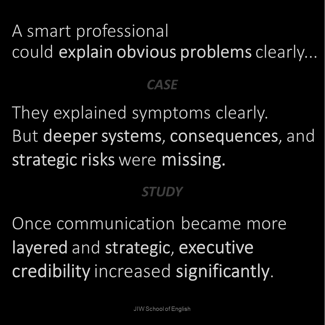 Case study card: Deeper strategic risks were missing