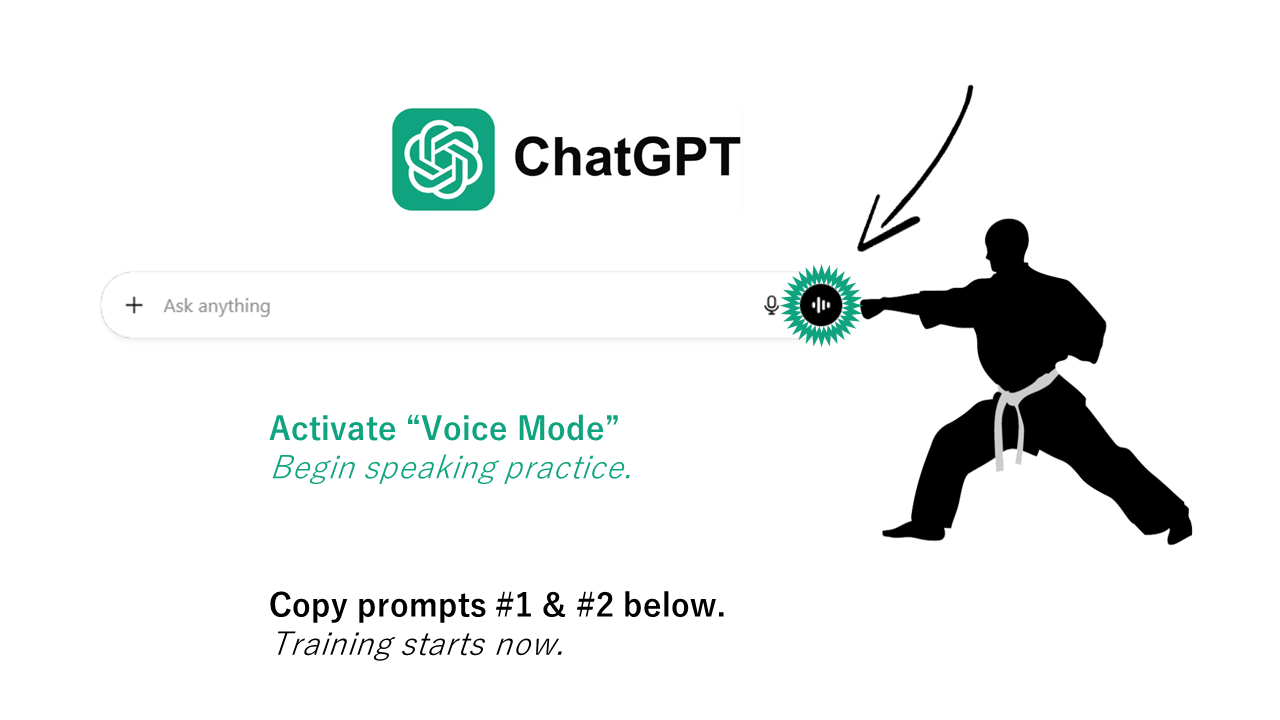 How to activate ChatGPT voice mode for speaking practice
